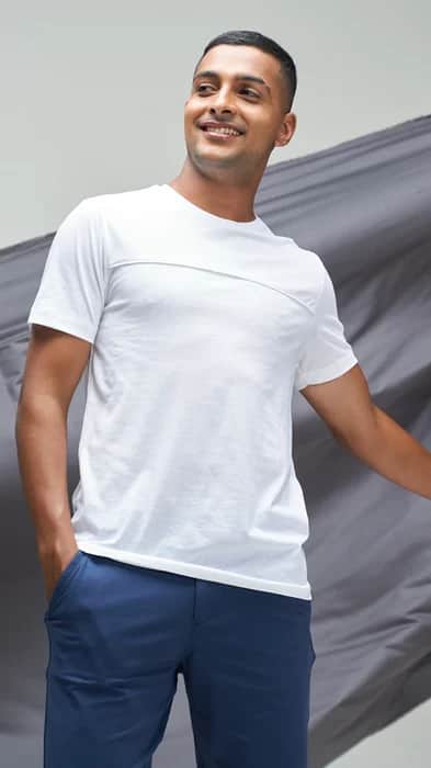 Breeeze Ultra-Light Solid T-Shirt Cloud White
